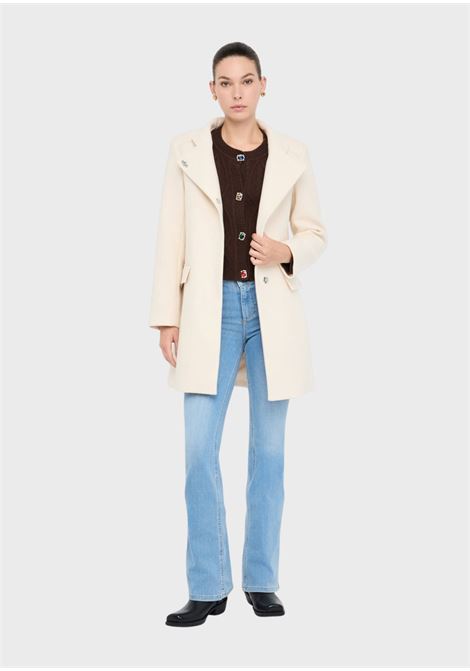Cappotto in panno double BEIGE CHIARO Liu Jo | MF5119J487320304